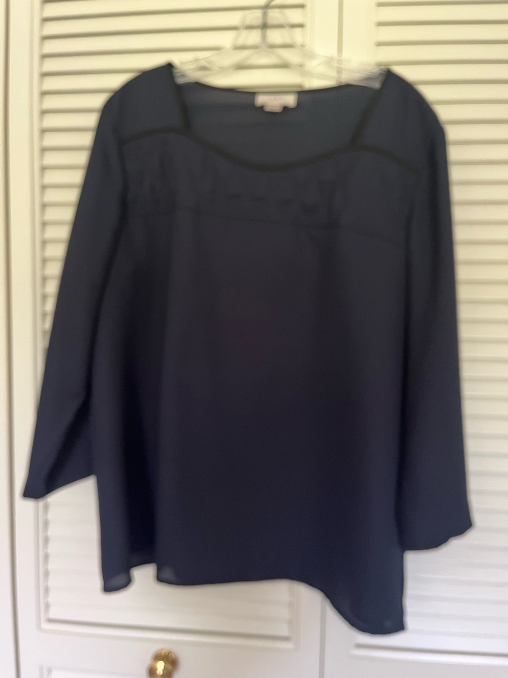 Loft midnight blue blouse